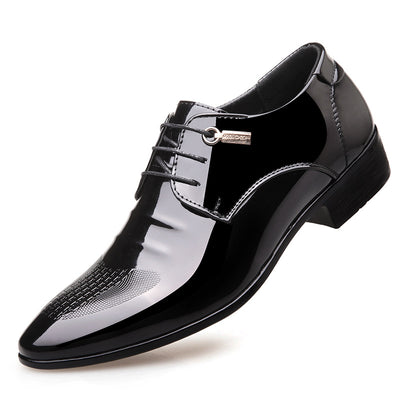 Zapatos de Cuero Charol Negro para Trajes de Negocios - Image 7