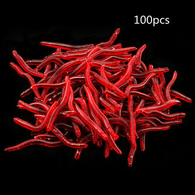 Carnada Artificial Gusano Rojo 3.5cm - Señuelo Realista a Granel - Image 4