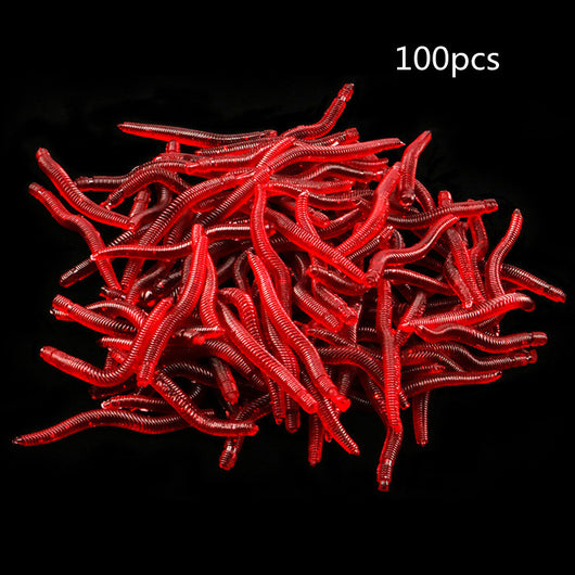 Carnada Artificial Gusano Rojo 3.5cm - Señuelo Realista a Granel - Image 4