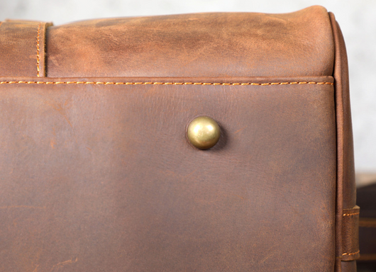 Bolsa de Viaje Retro en Cuero Genuino - Gran Capacidad para Hombre - Image 22