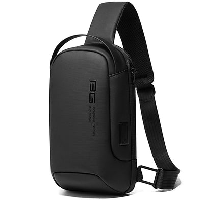 Bolsa Mensajero Casual de Pecho para Hombre - Diseño Asimétrico Profesional