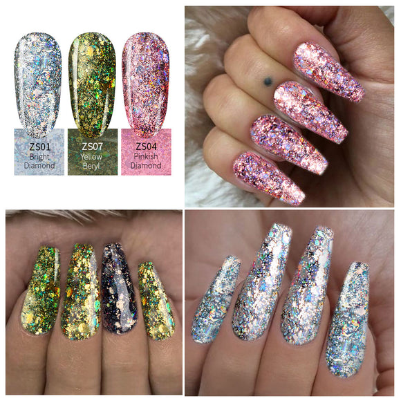 Adhesivo Diamante Brillante 8 Colores