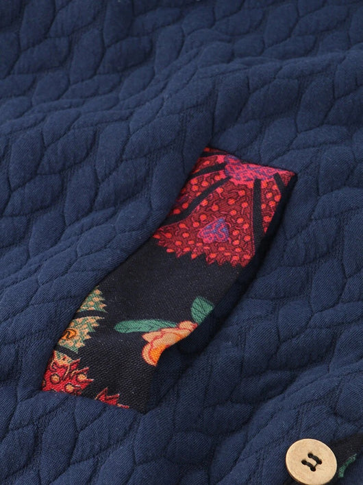 Chaqueta de Invierno con Estampado y Colores Sólidos - Image 9
