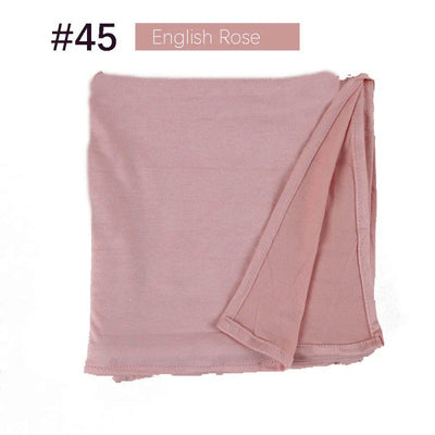 Bufanda de Jersey de Algodón Mercerizado con Puntas Cerradas - Image 49