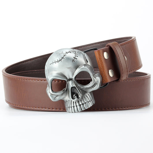 Cinturón de Cuero con Hebilla Calavera - Image 14