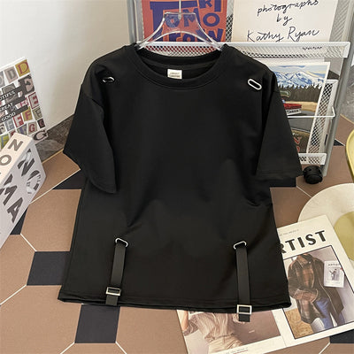 Camiseta Básica Hombre Cuello Redondo con Corbata Integrada - Image 11