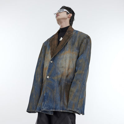 Blazer de Mezclilla Premium - Estilo Contemporáneo de Lujo