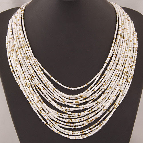 Collar Bohemio Multicapas con Cuentas de Arroz - Image 12