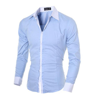 Camisas Casuales Ajustadas de Manga Larga para Hombre - Image 4
