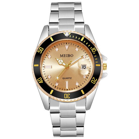 Reloj de Negocios Elegante con Calendario y Correa de Aleación - Image 6