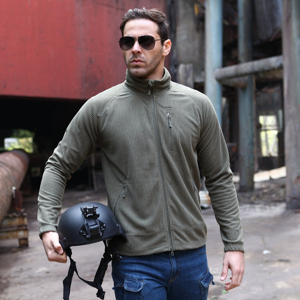 Chaqueta Militar Formal de Forro Polar para Hombre