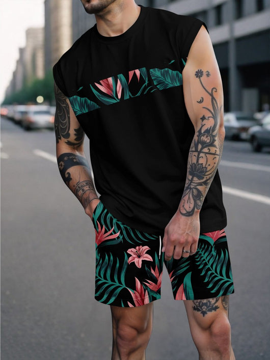 Conjunto Deportivo Hombre con Estampado de Letras - Image 13