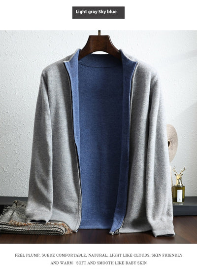 Cardigan de Lana con Cierre Zip Manga Larga - Image 19