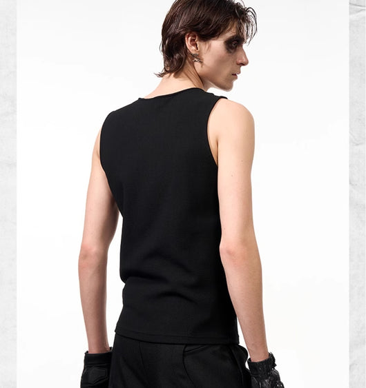 Chaleco Deportivo Hombre Verano Blanco Calado Transpirable - Image 12
