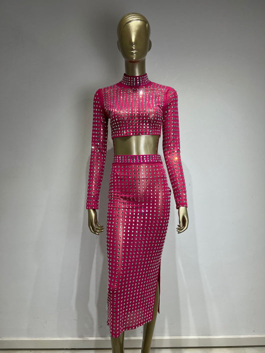 Falda Ajustada con Remaches para Mujer - Conjunto de Moda Hot Girl - Image 8
