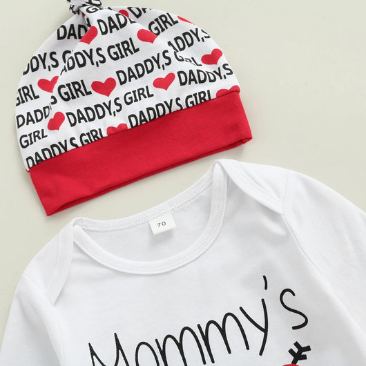 Conjunto de Tres Piezas Estampado con Capucha para Bebé - Image 3