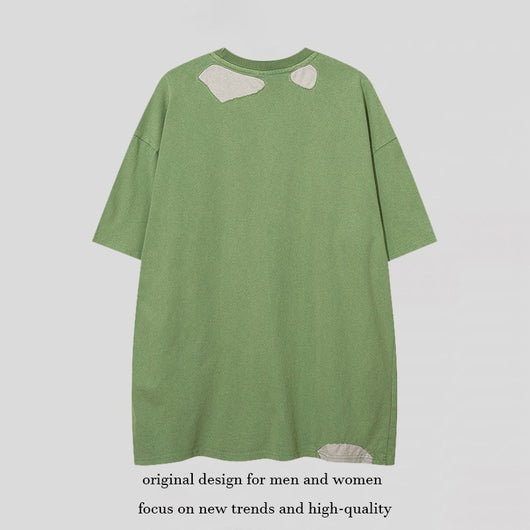 Playera Bicolor Manga Corta Unisex con Contraste - Image 6