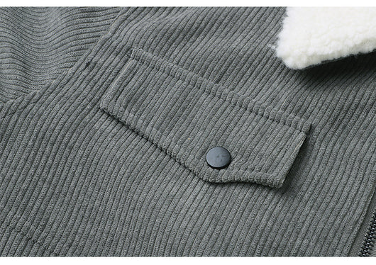 Chaqueta de Polar con Solapa Acolchada para Hombre - Abrigo Grueso y Cálido - Image 12