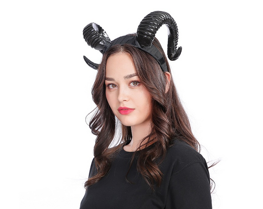 Diadema de Cuernos Grandes para Fiestas y Disfraces - Image 4
