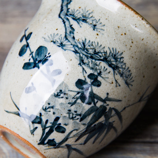 Vertedor de Té Porcelana Azul y Blanco Jingdezhen Estilo Retro Pintado a Mano - Image 10