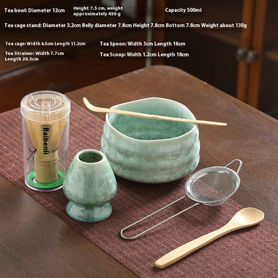 Juego de Té Matcha Kung Fu Estilo Japonés con Acabado Cristalino - Image 22