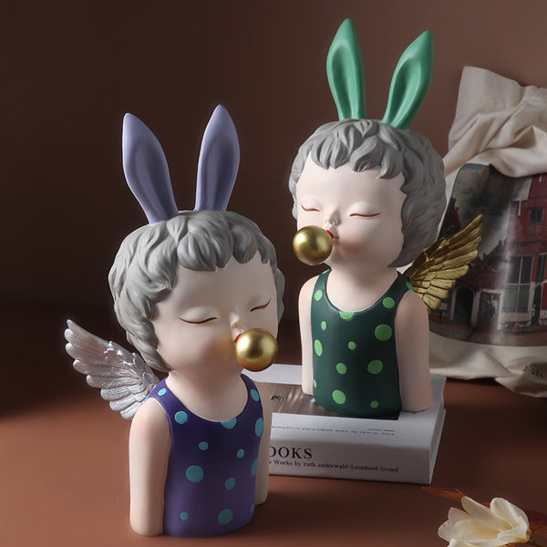 Adorno Navideño de Lujo Ángel con Alas - Colección Nordic Light