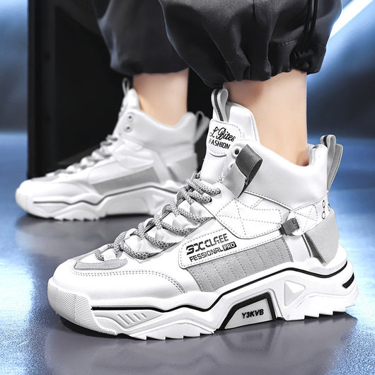Zapatillas Deportivas Altas para Hombre con Combinación de Colores - Image 13