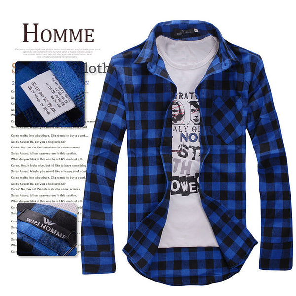 Camisa a Cuadros Slim Fit