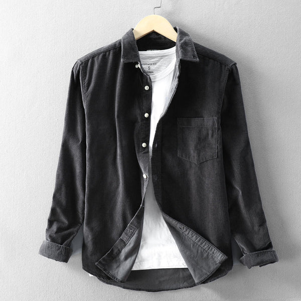 Camisa de Pana para Hombre con Cuello Solapa - Image 4
