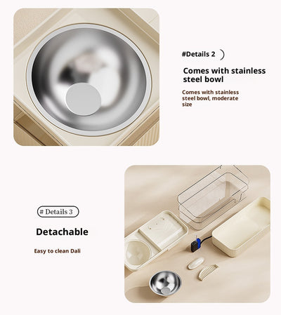 Dispensador Automático de Agua y Alimento para Gatos con Filtración Continua - Image 11