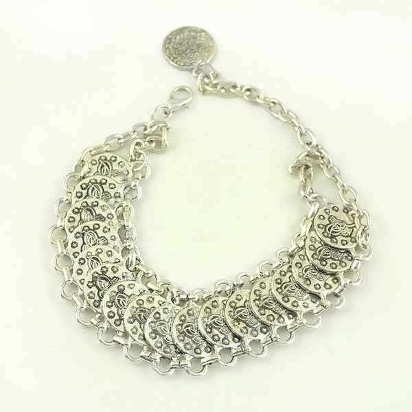 Anillo y Pulseras Boho Plata Tibetana
