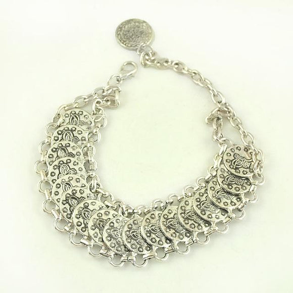 Anillo y Pulseras Boho Plata Tibetana