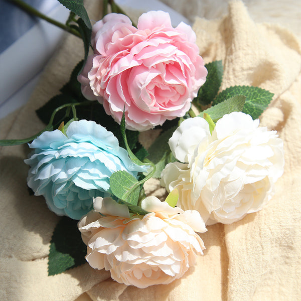 Rosa Artificial Corta para Ramo de Novia - Flor Decorativa Realista