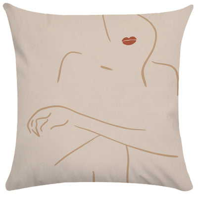 Funda de Almohada con Diseño Abstracto Femenino - Image 42