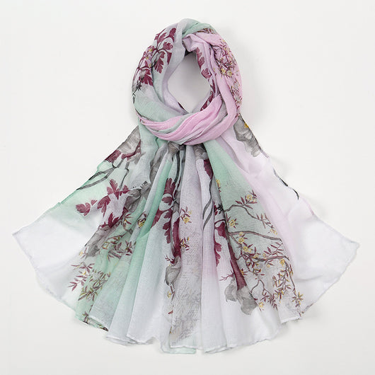 Pañoleta Voile Floral Ultraligera - Image 7