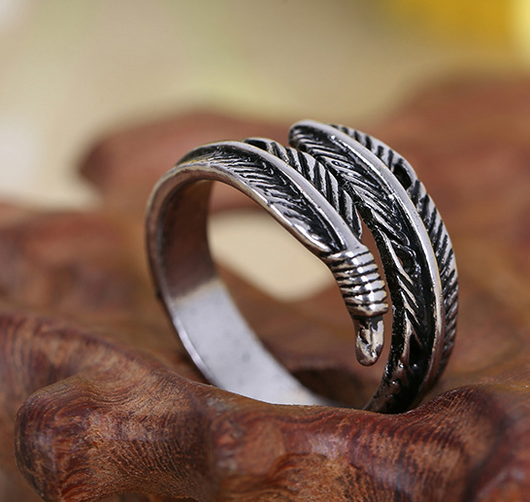 Anillo de Pluma Vintage - Image 2