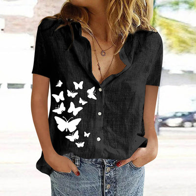 Blusa Casual de Algodón y Lino para Mujer - Image 4