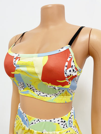 Pantalones Ajustados Estampados Sexy de Dos Piezas - Image 12