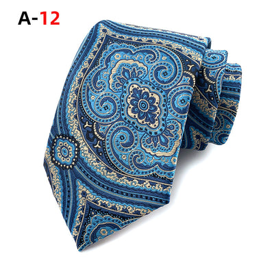 Corbata Jacquard Paisley Europeo Americana para Hombre - Image 13