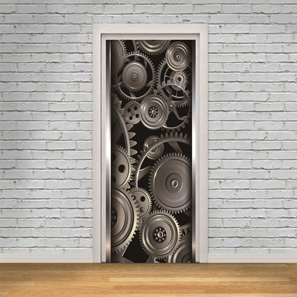 Vinilo Adhesivo 3D para Puerta - Efecto Humo Dinámico