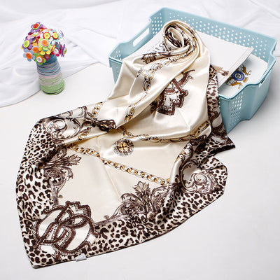 Pañuelo de Seda 90cm Estampado Anacardo - Image 58