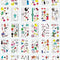 Set de 30 Tatuajes Temporales Adhesivos