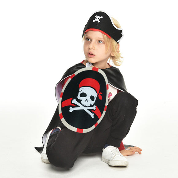 Disfraz Pirata del Caribe: Máscara de Ojo y Sombrero Pirata