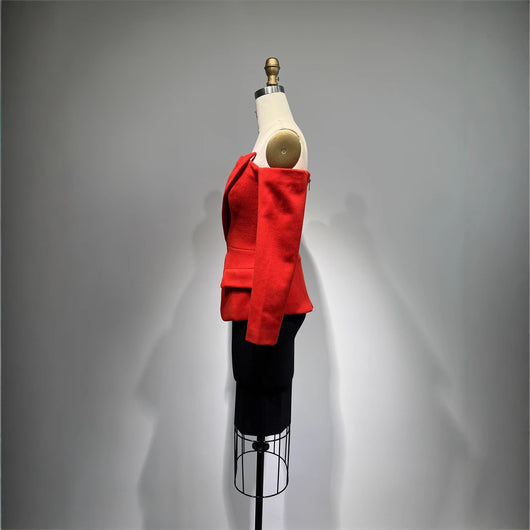 Conjunto de 2 Piezas: Blusa Suelta y Falda Ajustada Casual - Image 3