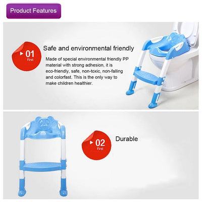 Asiento de Entrenamiento Plegable para Inodoro Infantil sin Deslizamiento - Image 10