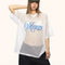 Blusa Suelta de Diseño Hueco - Estilo Casual Relajado