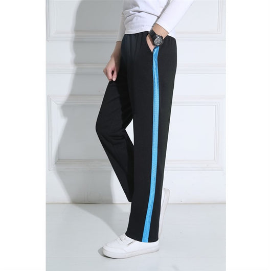 Pantalones de Uniforme Escolar Azul Marino con Rayas Amarillas Ancho - Image 14