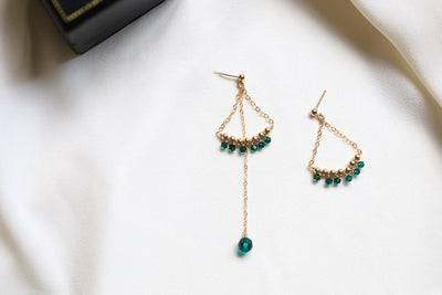 Aretes Asimétricos de Esmeralda - Image 6