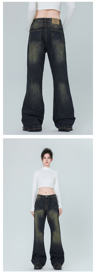 Jeans Slim Ajustado Vintage Lavado Americano - Image 9