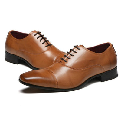 Zapatos Casuales Británicos con Cordones para Hombre - Estilo Clásico Tres Pespuntes - Image 3